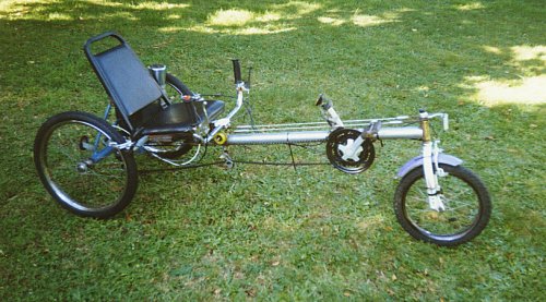 View of trike from side